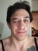 Cumshot While Crossdressing.