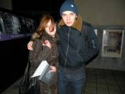 Blue Eyed Redhead Fan/Groupie Photo With Rockband's Drummer