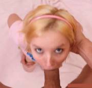 Trying To Keep Her Eyes Open