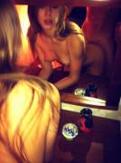 Girls And Her Boyfriend One Sexy Selfie , Doggy