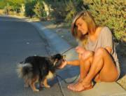 Taking The Dog (And Pussy) Out For A Walk