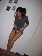 Showing Off Her Pussy.