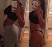 With And Without Yoga Pants!(Mirrorshot)