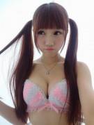 Cute Big Boobed Japanese Teen With Pigtails