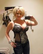 Busty Blonde In Lingerie