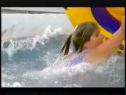 Holly Willoughby In A Blue Swimsuit