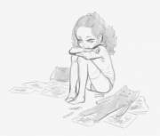 I Sketched A Thing. Big Or Little, We All Have Bad Days. :(