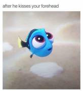 After He Kisses Your Forehead...perfect!