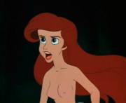 Ariel Arguing With Neptune About Her Choice To Go Clamless [The Little Mermaid]