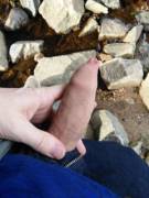 Letting Him Out By The Creek