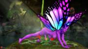 Futa-Butterfly Get Blowjob By Mouth-Plant