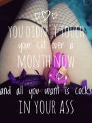 You Always Wanted It #Justsissythings