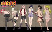 The Ninja Strippers [Karin, Ino, Sakura, Hinata, Tenten, Naruko]