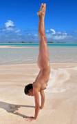 Naked Handstand
