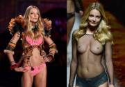 Eniko Mihalik On/Off On The Runway (X-Post From R/Onstagegw)