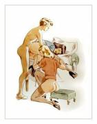 A Team Effort Illustrated By Julie Delcourt (C. 1950'S)