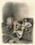 The Telegram Boy's Tip Illustration By Paul-Émile Bécat (C. 1948)