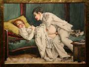 Easy Does It Painted By Robert Auer (C. 1906)