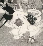 The Fountain - Illustrated By Franz Von Bayros (Vienna, 1910)