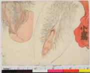 The Origins Of Hentai - Surimono Picture Calander For The Year Bunsei 3 Attributed ...