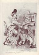 The Piano Lesson Illustrated By Martin Van Maele (C. 1905)