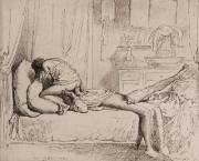 More Face-Sitting Illustrated By Mihaly Von Zichy (C. 1900'S)