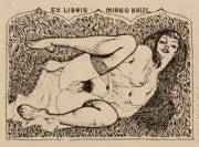 Vintage (S)Ex Libris Bookplate By Mark F. Severin