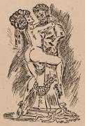 Vintage (S)Ex Libris Bookplate By J.p. Boucha (Belgium, Date Unknown)
