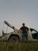 Who'd Tought The Guy Towning Your Car Would Be Locked Un Chastity Belt