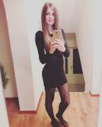 Black Patterned Tights