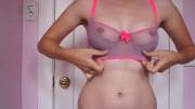 New Bra Try-On. It's Too Small, But I Made A Gif With It Anyway. :)