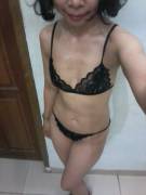 Black Lace Bra And Panty