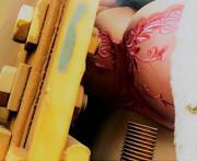 [F]Un Flashing In The Alley And Getting My Sleeve Worked On At The Tattoo Studio. ...