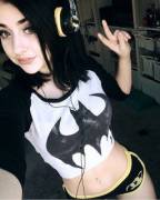 Dancing Around In Her Batgear