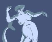 [Oc] I Drew A Shark Girl For Shark Week!