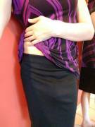 This Is How I'm Going To Work Today! Wearing An Extra Long Top To Conceal It, But ...