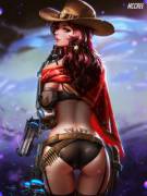 Rule63 Mccree(Liang Xing)[Overwatch]