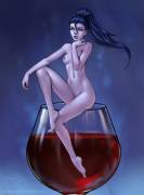 The French Do Love Their Wine; Widowmaker Is Apparently No Exception (Anolea) [Overwatch]