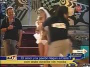 Gianella Morengo Wardrobe Malfunction On Chilean Tv
