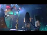 Topless Goths On Stage