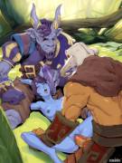 Riki &Amp;Amp;Amp; Jugg Fucking Draenei By Momdadno