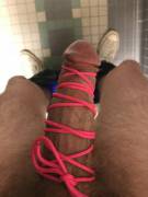 Tied Up At Work For Mistress