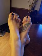 Wife's Feet During A Movie 