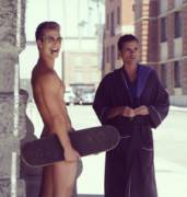 Glen Powell With John Stamos - American Actors