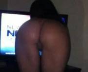 Petite Brunette In The Mirror