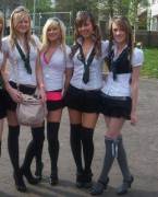 Reliving Their School Days