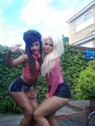 Thick, Bleached Slut And Friend