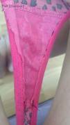Shimmery Gusset On This Hot Pink Thong