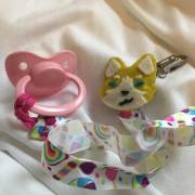 Anyone Like My Pink Pacifier And Strap?