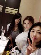 Hitomi With Anri And Sasa Handa